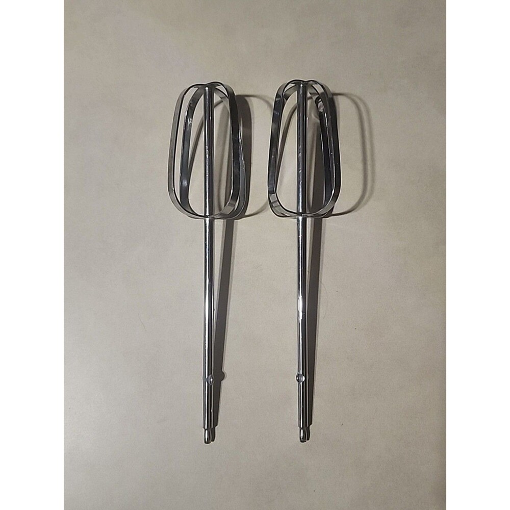 Kenwood Hand Mixer Replacement Beaters Metal Whisks Pair Genuine